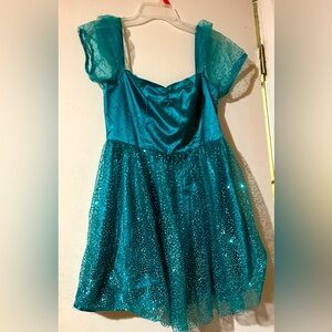 Glitzy Dolls Kill Sugar Thrillz Diamonds are Forever Babydoll Medium Dress